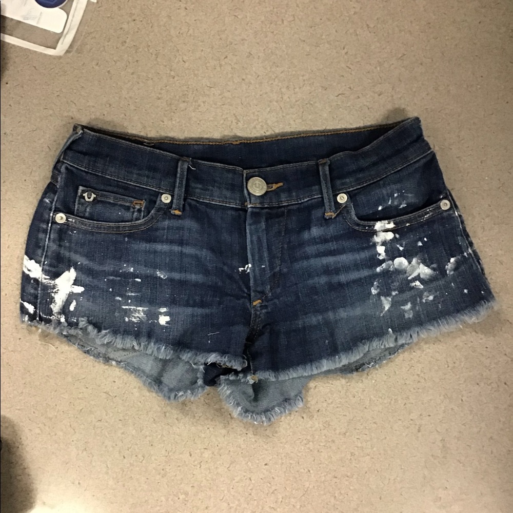 TRUE RELIGION JOEY CUT OFFS